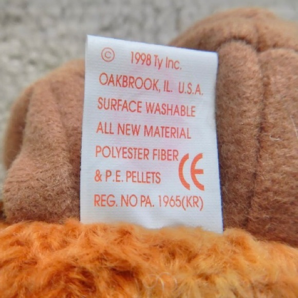 Vintage TY Beanie Babies BEAK the Kiwi Bird, long beak, Hangtag, 1998, Retired - Picture 8 of 9